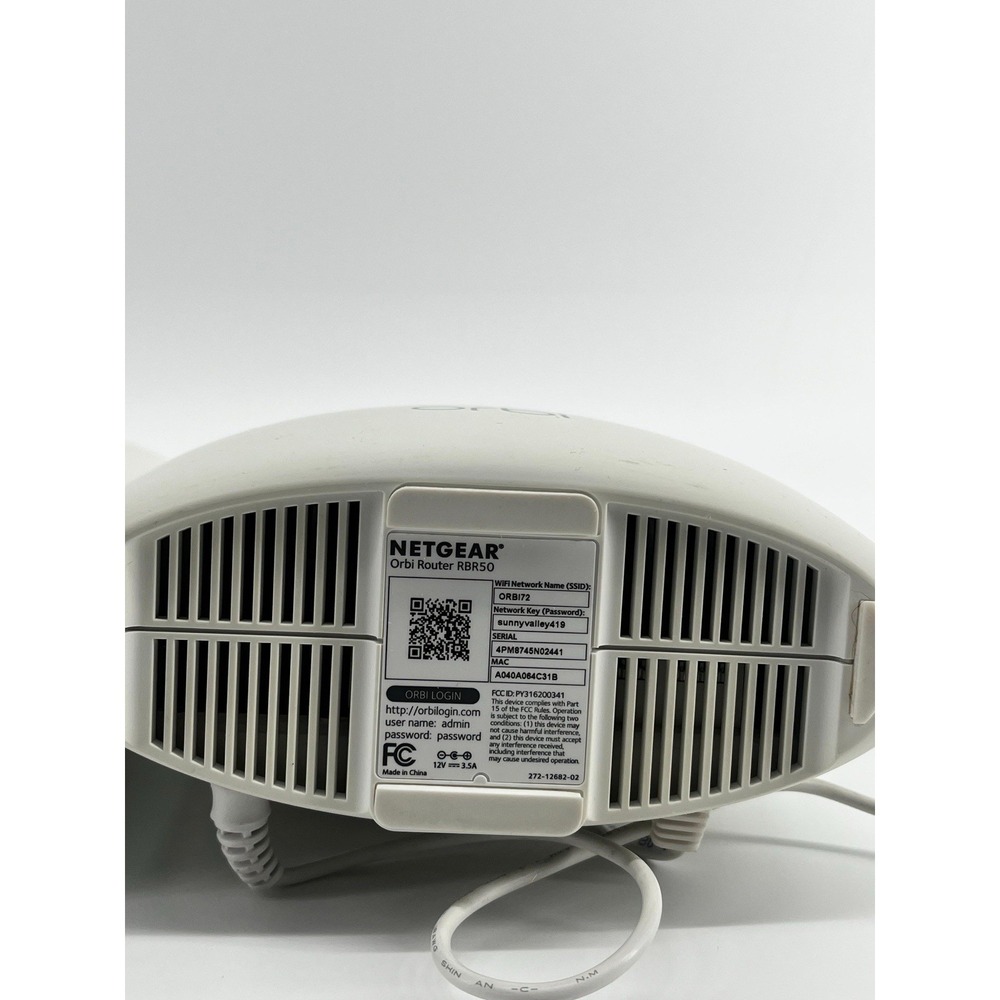 NETGEAR Orbi RBR50 Router‎ + RBS50 Satellite Mesh WiFi System AC3000 - Picture 7 of 11